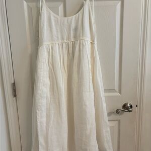 J. Crew Elegant Cream Midi Dress